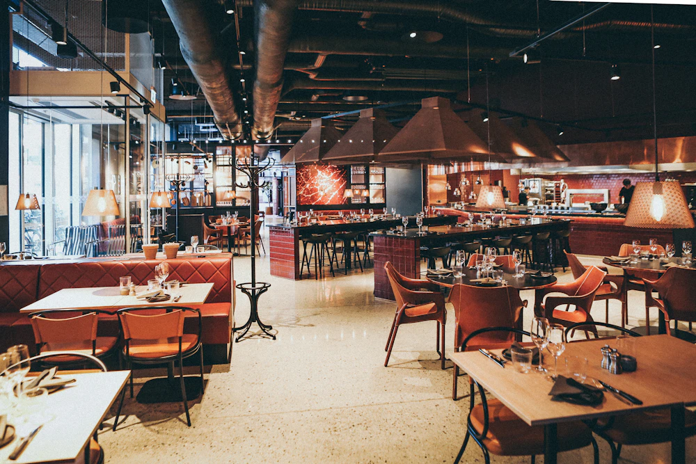 Spacious restaurant interior